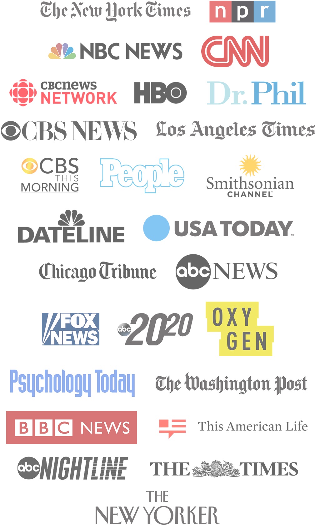 Press Logos | Dr. Marc Feldman